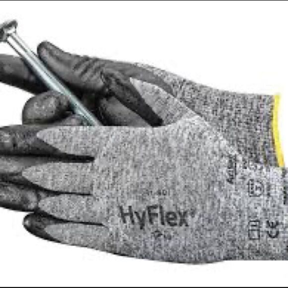 Ansell Gray Hyflex 11-801 Industrial Safety Gloves - Picture 2 of 14